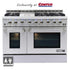 NXR PRO Series Dual Fuel Ranges- Stainless Steel Dual Fuel Range with 6 Burners and Electric Convection Oven